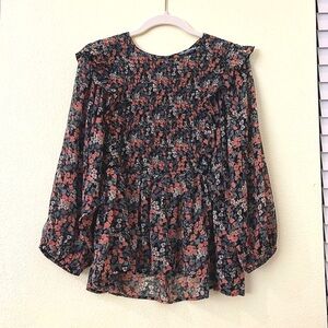NWT Korean Brand 8seconds Floral Blouse